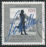 [The 100th Anniversary of the German Schiller Society, tip BHE]