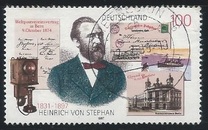 [The 100th Anniversary of Heinrich von Stephan, Postmaster, tip BLV]