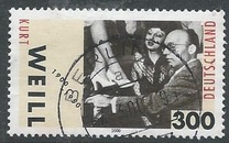 [The 100th Anniversary of the Birth of Kurt Weill, 1900-1950, type BTA]