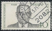 [The 100th Anniversary of the Birth of Hans Böckler, Trade Union Leader, type WY]