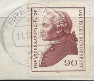 [The 250th Anniversary of the Birth of Immanuel Kant, Philosopher, type VY]