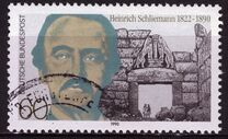 [The 100th Anniversary of the Death of Heinrich Schiliemann, Archaeologist, type AVB]