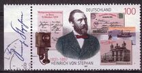 [The 100th Anniversary of Heinrich von Stephan, Postmaster, tip BLV]