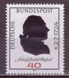 [The 250th Anniversary of the Birth of Friedrich Gottlieb Klopstock, Poet, type WB]