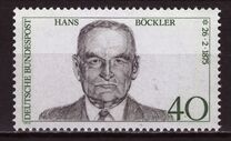 [The 100th Anniversary of the Birth of Hans Böckler, Trade Union Leader, type WY]