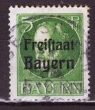 [King Ludwig III Overprinted "Freistaat Bayern", type P1]