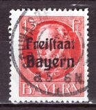 [King Ludwig III Overprinted "Freistaat Bayern", type P4]