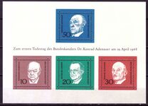 [The Memorial Edition of Konrad Adenauer, type NI]