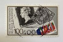 [The 150th Anniversary of the First Stamp, type AVA]