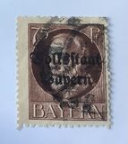 [Overprinted "Volksstaat Bayern", type N12]