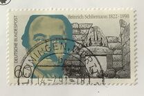 [The 100th Anniversary of the Death of Heinrich Schiliemann, Archaeologist, type AVB]