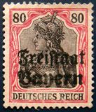 [German Empire Postage Stamps Overprinted "Freistaat Bayern", type O11]