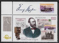 [The 100th Anniversary of Heinrich von Stephan, Postmaster, tip BLV]