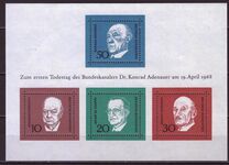 [The Memorial Edition of Konrad Adenauer, type NI]