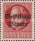 [Overprinted "Volksstaat Bayern", type N4]