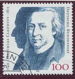 [The 250th Anniversary of the Birth of Matthias Claudius, Poet, type AUU]