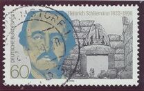 [The 100th Anniversary of the Death of Heinrich Schiliemann, Archaeologist, type AVB]