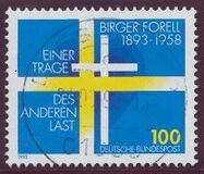 [The 100th Anniversary of the Birth of Birger Forell, Swedish Theologian, type BDJ]