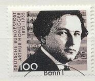 [The 100th Anniversary of the Birth of Athur Honegger, Composer, type AZQ]