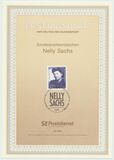 [The 100th Anniversary of the Birth of Nelly Sachs, Writer, type AYU]