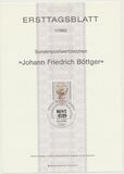 [The 300th Anniversary of the Birth of  John E.Böttger, tip AHJ]