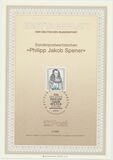 [The 350th Anniversary of the Birth of Philipp Jakob Spener, Theologian, tip ALV]