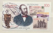 [The 100th Anniversary of Heinrich von Stephan, Postmaster, tip BLV]