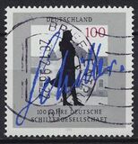 [The 100th Anniversary of the German Schiller Society, tip BHE]