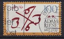 [The 500th Anniversary of the Birth of Adam Riese, Mathematician, type BAG]