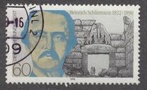 [The 100th Anniversary of the Death of Heinrich Schiliemann, Archaeologist, type AVB]