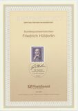 [The 150th Anniversary of the Death of Friedrich Hölderlin, Poet, type BCX]