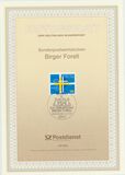 [The 100th Anniversary of the Birth of Birger Forell, Swedish Theologian, type BDJ]