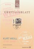 [The 100th Anniversary of the Birth of Kurt Weill, 1900-1950, tip BTA]