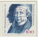 [The 250th Anniversary of the Birth of Matthias Claudius, Poet, type AUU]