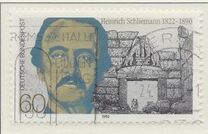 [The 100th Anniversary of the Death of Heinrich Schiliemann, Archaeologist, type AVB]