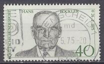 [The 100th Anniversary of the Birth of Hans Böckler, Trade Union Leader, type WY]