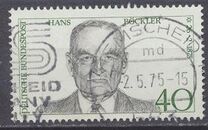 [The 100th Anniversary of the Birth of Hans Böckler, Trade Union Leader, type WY]