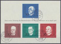 [The Memorial Edition of Konrad Adenauer, type NI]