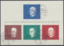 [The Memorial Edition of Konrad Adenauer, type NI]