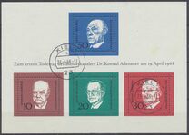 [The Memorial Edition of Konrad Adenauer, type NI]