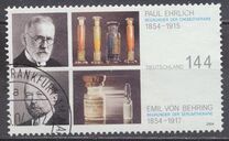 [The 150th Anniversary of the Birth of Nobel Prize Winners Paul Ehrlich & Emil Adolph von Behring, tip CDR]