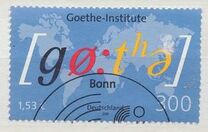 [The 50th Anniversary of the Goethe Institute of the German Language, type BWD]