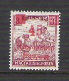 [Hungary Postage Stamps Overprinted "Occupation francaise"  & Surcharged - Thin Numerals, type E1]