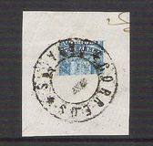 [Coat of Arms - Local Print, Coarse Impression. Line Between Stamps. Printed on Thick Bluish Paper. Size: 19½ x 13½mm, típus A7]