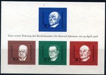 [The Memorial Edition of Konrad Adenauer, type NI]