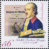 [The 250th Anniversary of the Birth of Baron Adolf Knigge, 1752-1796, tip BYK]