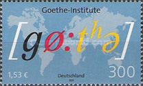 [The 50th Anniversary of the Goethe Institute of the German Language, type BWD]