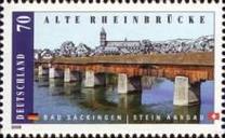 [The Old "Bad Säckingen - Stone Aargau" Bridge - Joint Issue with Switzerland, tip CNT]