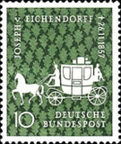 [The 100th Anniversary of the Death of Joseph Freiherr von Eichendorff, type DP]