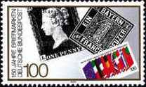 [The 150th Anniversary of the First Stamp, type AVA]